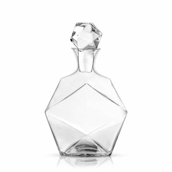 Seneca™ Faceted Crystal Liquor Decanter by Viski - Afbeelding 2