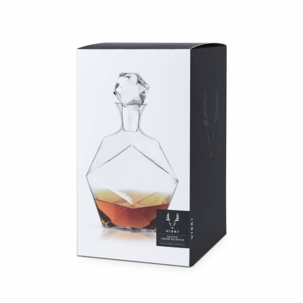 Seneca™ Faceted Crystal Liquor Decanter by Viski - Afbeelding 3